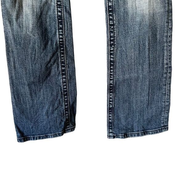 Miss Me JP6151B Boot Cut Low Rise Jeans Crystal Studded Flap Pockets medium wash - Picture 4 of 15